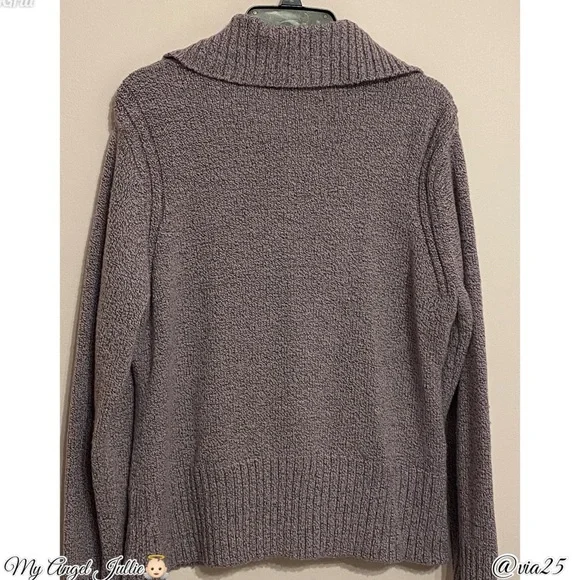 Carolyn Taylor Womens Turtleneck Knit Sweater Size XL Color Purple/Black - Picture 3 of 7